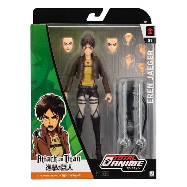 Total Anime Kanzen Anime Attack on Titan Eren Jaeger Figur 16,5 cm