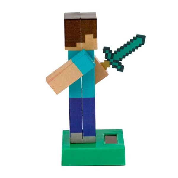 Figurine Solaire - MINECRAFT - Steve - 12,5 cm - 126g - Barndekoration