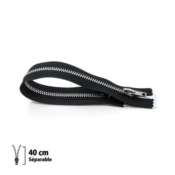 Eclair Prym - Dragkedja Z21 lastbilschaufför jacka - Separabel Svart - 40 cm
