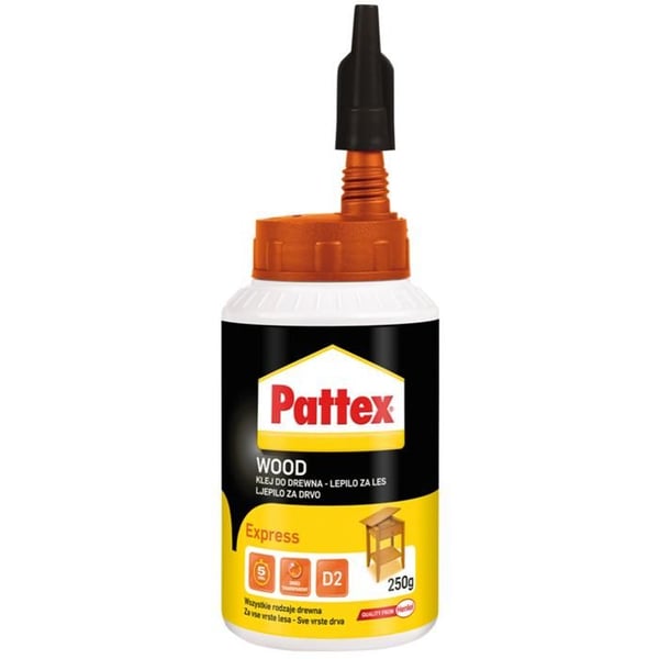 Colle bois - Pattex - Express 250ml - Snabbtorkande - Temperaturbeständig - Lösningsmedelsfri