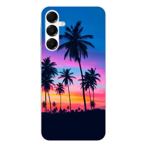 Silicone-mobilskal - Kompatibel med Samsung Galaxy A36 5G - palmträd design färger