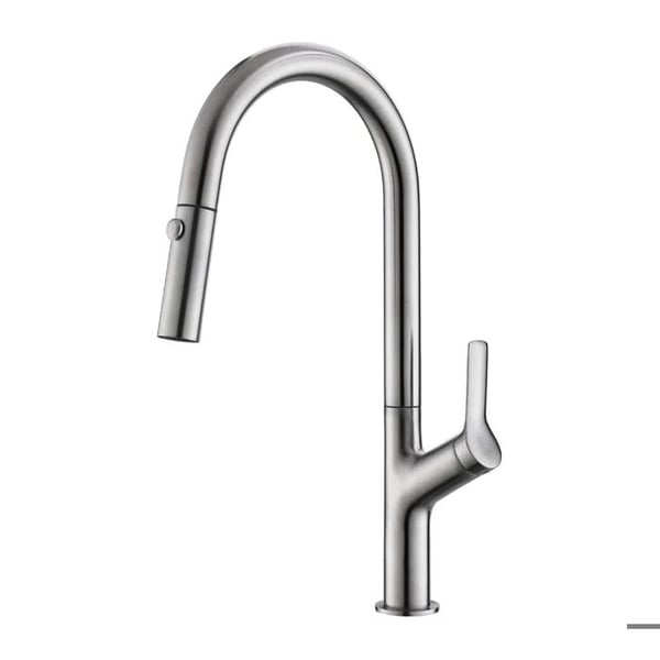 Gurari 7723 Design kökskran i rostfritt stål och utdragbar komfortkran