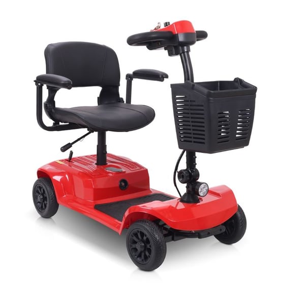 El-scooter SEEDREAM X-02B(LUCAS) för seniorer, Motor 300 W, Batteri 24 V 12 Ah, Heltäckande terrängdäck 8 tum.