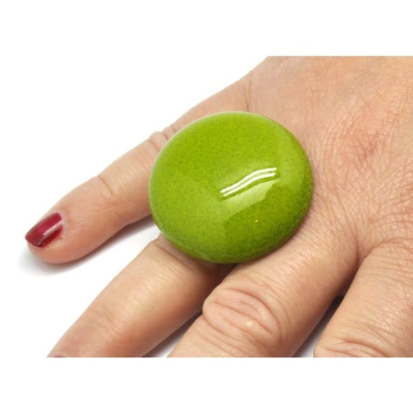 Ceraselle - Stort modell keramikring Grön äpple