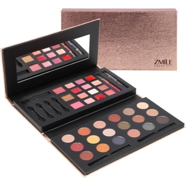Sminkpalett - ZMILE Cosmetics - Resa - Ögonskugga - Kremglans - Rougé