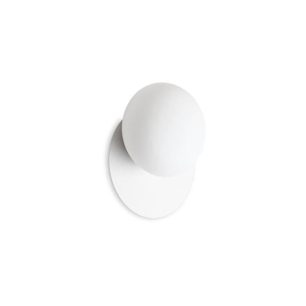 Applikation Ronde - Ideal Lux NINFEA - Metall och Glas - Vit - IP20 - 12 cm Höjd