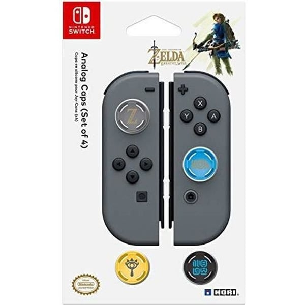 Silikonkapslar - HORI - Zelda BOTW - Paket med 4 - Joy-Con Nintendo Switch - Färgglada