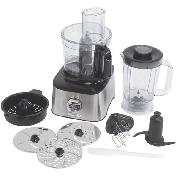 Robot multifunktion Inox KENWOOD MultiPro Compact FDM301SS - Blender, citruspress, 3 skivor, dubbelvisp, degknåda, spatel