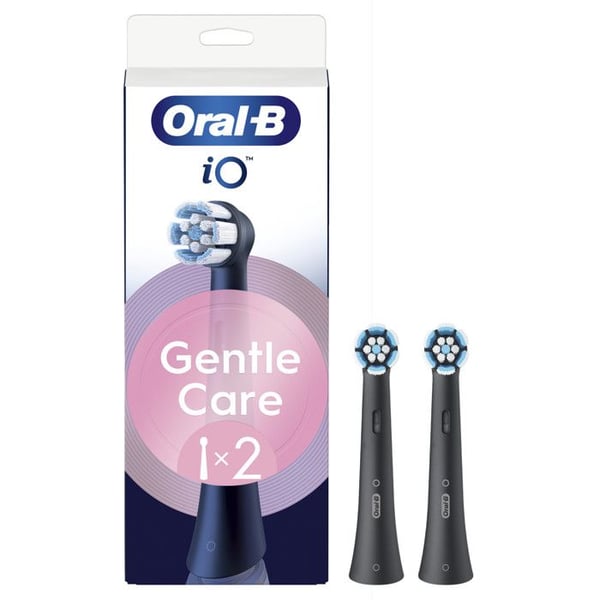 Oral-B Bytesskallar iO Series Gentle Care för Känsliga Tandkött 2 st Svart