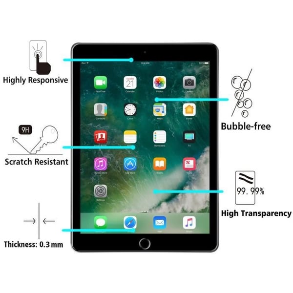 3-pack skyddsfilmer för Apple iPad AIR 2019 - AIR 3 - Ultra tålig och ultratunn plastskärmsskydd Phonillico®