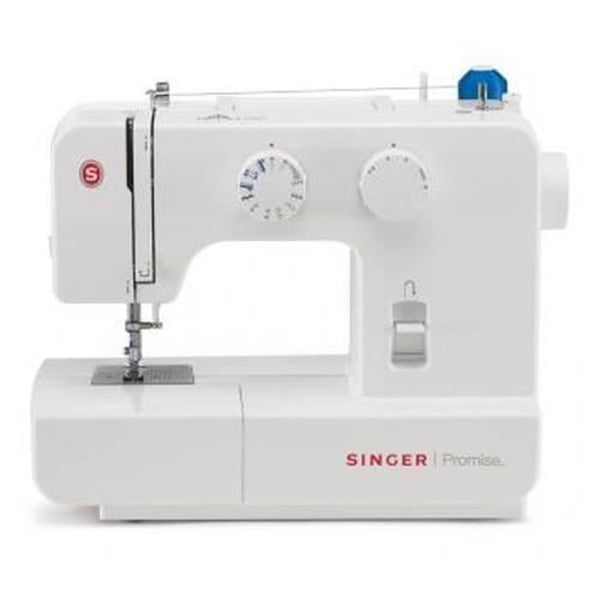 Symaskin - SINGER Promise 1409 - Vit - 4-stegs knapphål - 9 stygnmönster - Fri hand