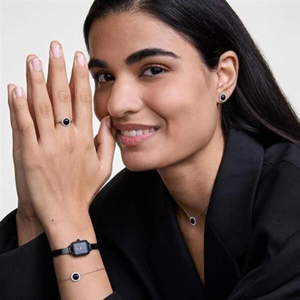 Øreringe - DANIEL WELLINGTON - Audrey - Agat - Krystaller - Rustfrit stål