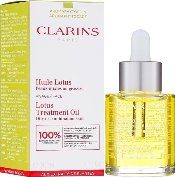 Clarins Lotusolja för blandad eller fet hud 30 Ml