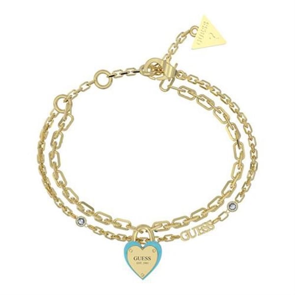 Elegant dobbeltarmbånd All You Need is Love JUBB04206JWYGTQ - Længde: 18,5 cm