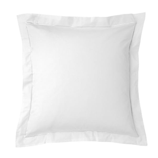 Kuddfodral i kammad percalebomull "Julian" alla storlekar Ren bomull - Julian Snö - Kuddfodral 65 x 65 cm med finish
