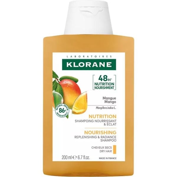 Hair-Klorane Nourishing Mango Shampoo - Torrt hår 400ml