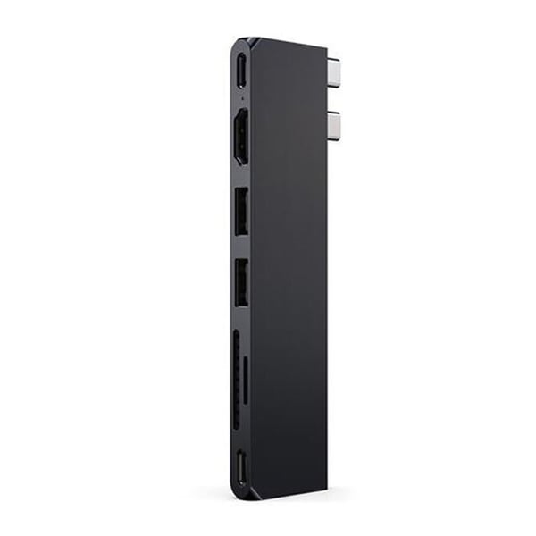 USB-C Hub - Satechi - Pro Slim - 6 portar - HDMI 4K - Modern aluminiumdesign