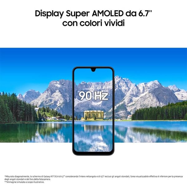 Samsung Galaxy A17 5G 8GB RAM 256GB Skärm 6.7" Blå Android 15