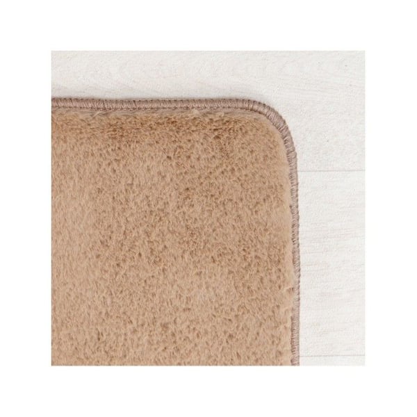 Modern matta för vardagsrum, sovrum, kök, mjuk, tvättbar, halkfri (Dimension: 160 cm rund - Färg: Beige)