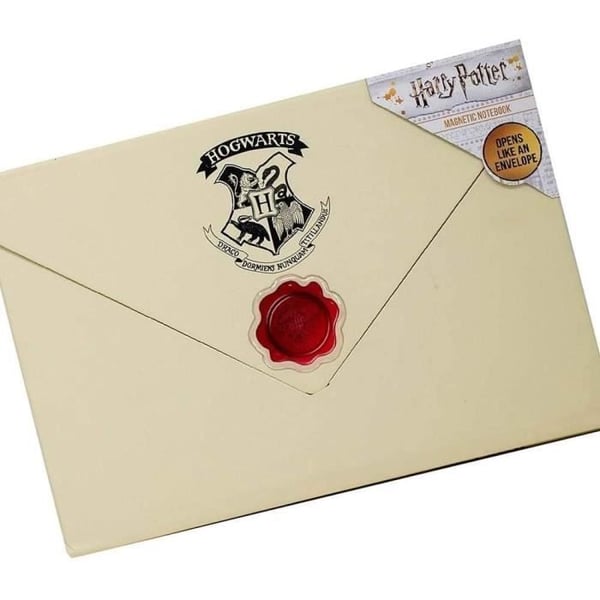 Notesbog - Harry Potter - Magnetisk Kuvert - Format A5 - Farve Beige - Ny under officiel licens