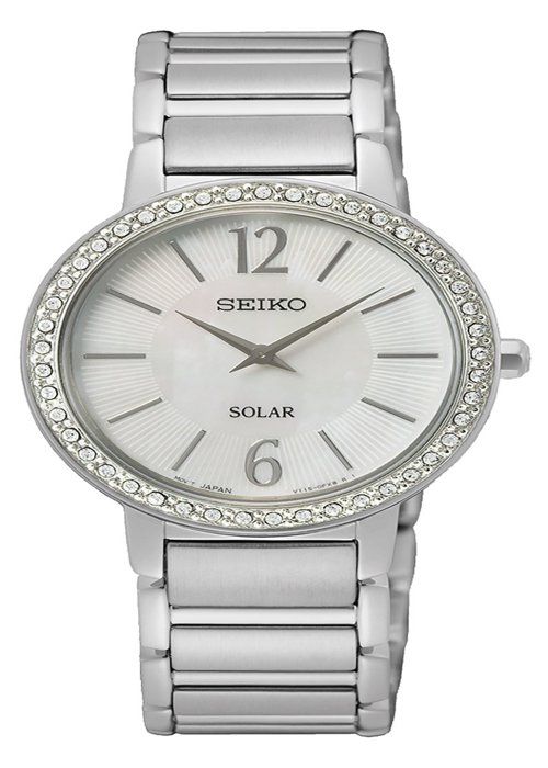 Damklocka - SEIKO - SUP467P1 - Rostfritt stål - 3 ATM - Pärlemorskiva