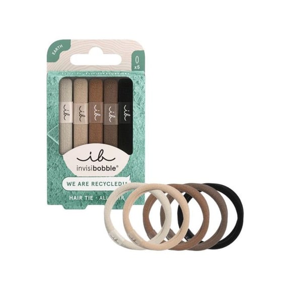 Hårsnoddar - INVISIBOBBLE - Mocca - 5 stycken - Bekväm - Återvunnet tyg - Unisex