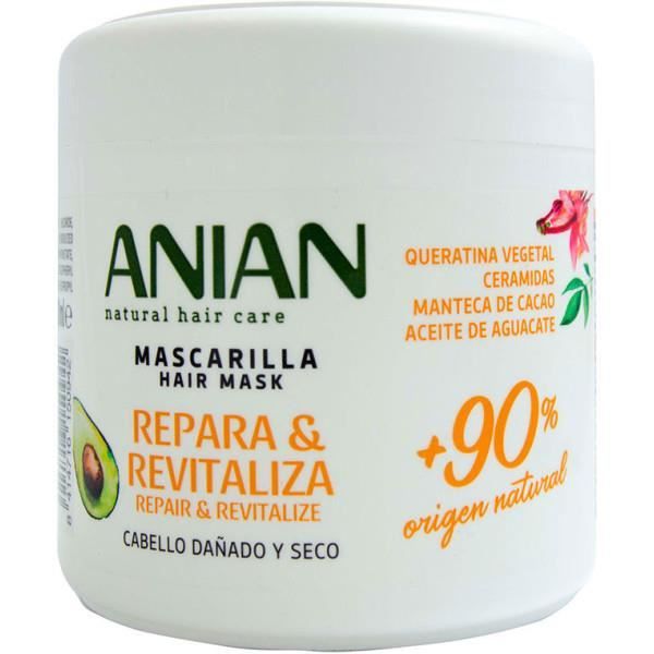 Hårmask - ANIAN - Reparera & Revitalisera - 350 Ml - Skadat hår - Kvinna Hårmask - ANIAN - Reparera & Revitalisera - 350 Ml - Skadat hår - Kvinna