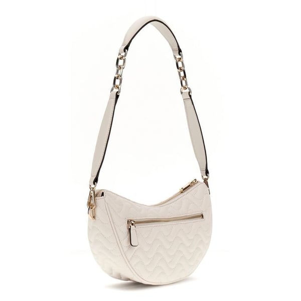 GUESS Axela Skulderväska i kräm för kvinnor - Melisandra Top Zip Skulderväska Shell 309907