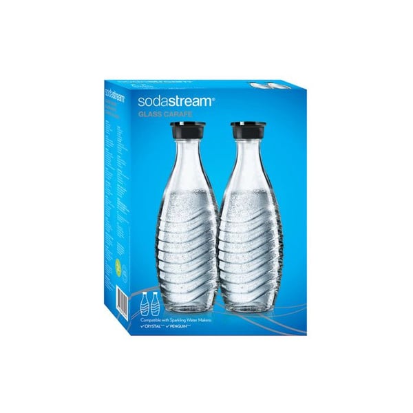 Glas karaffer - SODASTREAM - PINGUIN og KRYSTAL - Sæt af 2 - 615 ml - Glas
