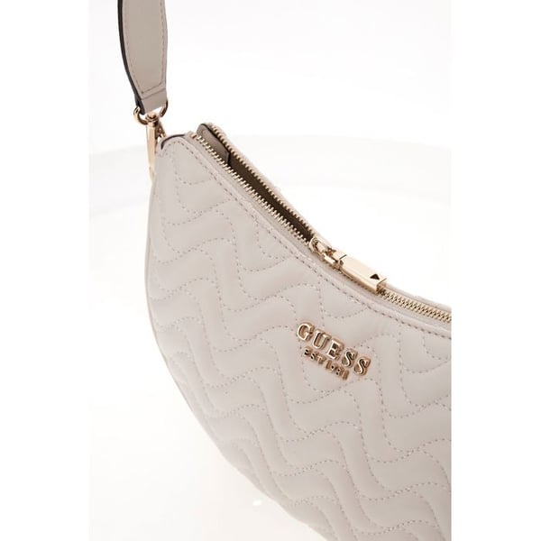 GUESS Axela Skulderväska i kräm för kvinnor - Melisandra Top Zip Skulderväska Shell 309907
