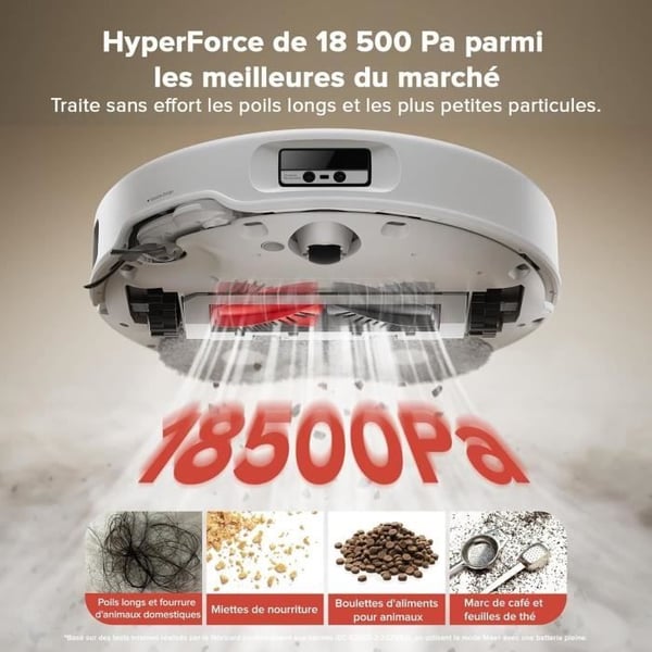 ROBOROCK QREVO CURV - Robotstädare med multifunktionell station 3.0 - 18500 Pa - Antitvinning system
