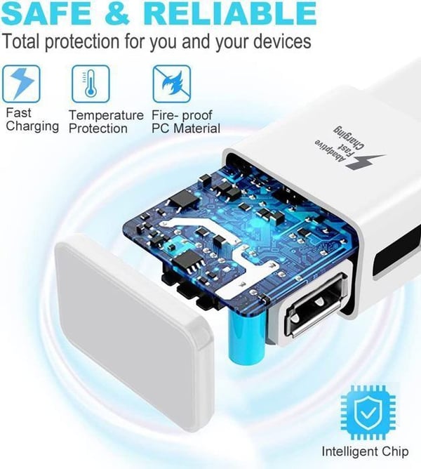 Laddare - Vivo - iQOO U6 - Snabbladdare 3A - USB-Type C-kabel - Optimal säkerhet