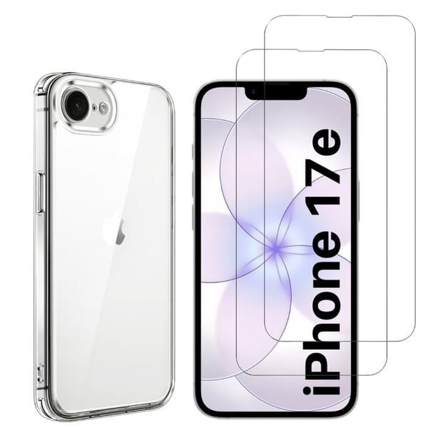 Skal för iPhone 17 och 2 Härdat Glas Skärmskydd Phonillico®