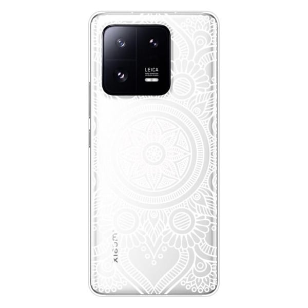 Silikonskal - Kompatibel med Xiaomi 13 Pro - vit mandala design