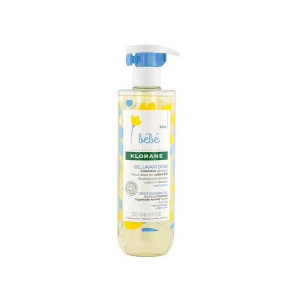 Rengöringsgel - Klorane - Baby - 500ml - Ringblomma - Mjuk och Lugnande