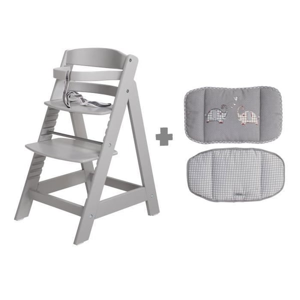 Evoluerande hög stol ROBA Sit Up III med sitskydd - Taupe
