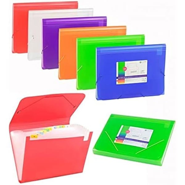 Dossier Soufflet - CARCHIVO - Violet - 13 Fack - Plast Polypropylen