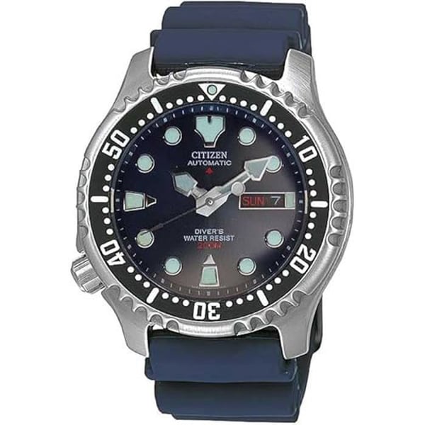 Klocka - CITIZEN - Promaster Marine - Automatisk - Analog - Blå Gummirem