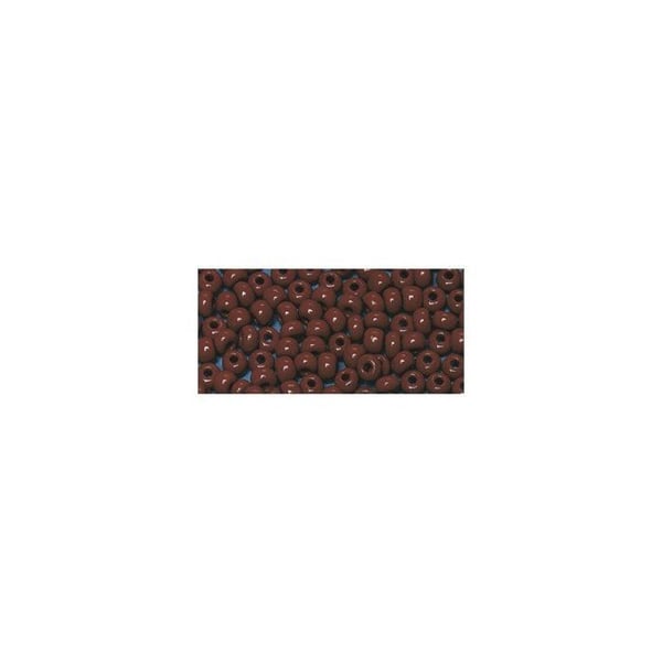Indiska pärlor, 4,5 mm ø, mörkbrun, låda 17 g