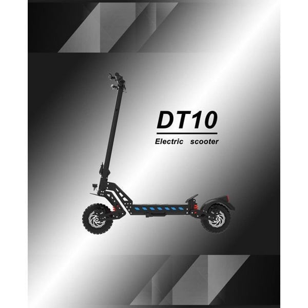 Sähkökäyttöinen taitettava potkulauta - DriveTron DT10 - Moottori 1400 W - Akun kapasiteetti 48 V 15,6 Ah - Toimintamatka 40-50 km - 10'' tuumaa - NFC