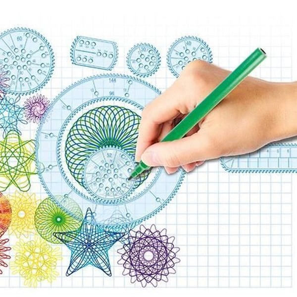 Spirograph Design ritsats - WORLDBRANDS - 30 delar - 19,5 x 5 x 12,5 cm