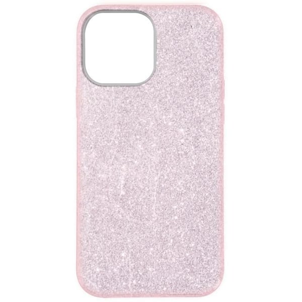 Mobilskal - Rosa - iPhone 13 Mini - Semi-hård silikon - Glittrande design - Stötsäker