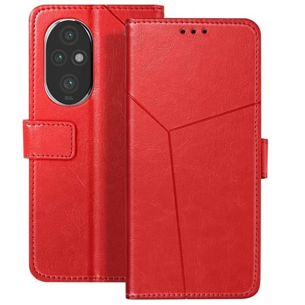 Flipfodral - AVIZAR - Honor 200 Pro - Röd - Videosupportplånbok