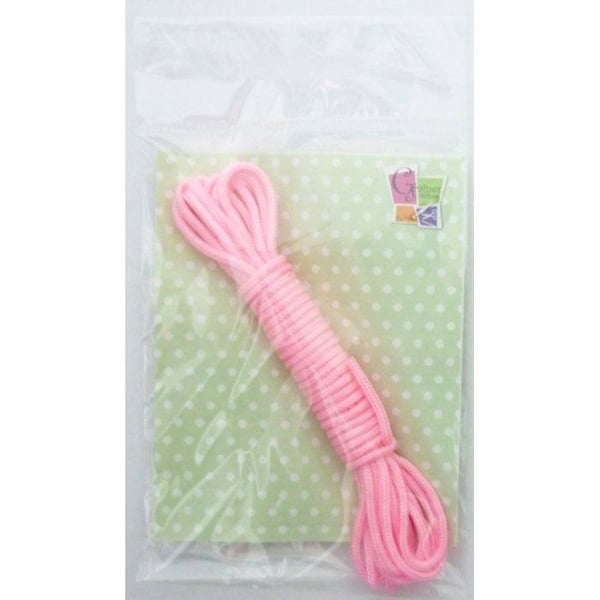 Fil - Creacord - Rose - 3 meter - Diametern 2 mm - Blandad