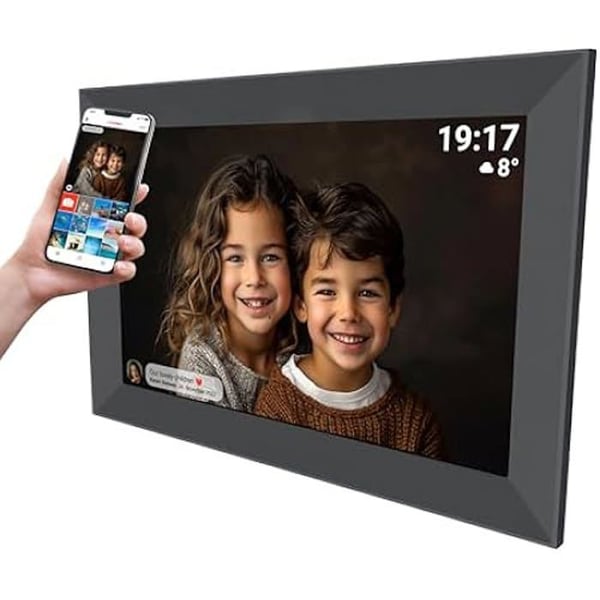 Digital Fotoram - Denver - PFF-1012B - 10" IPS HD Pekskärm - Wi-Fi - Frameo Programvara