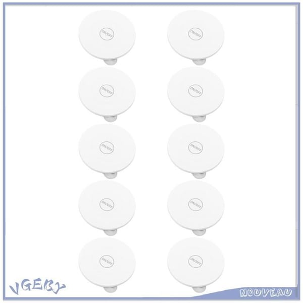 LED-underlägg - VGEBY - 10 stycken - Färgade - Miljövänliga - Multifunktionella