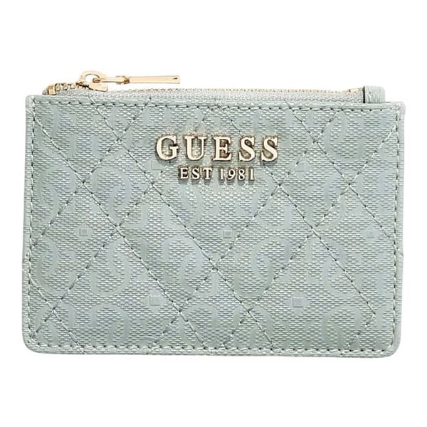 GUESS Myntficka mint för kvinnor - Isemay SLG Kreditkortshållare Ljus Salvia 331236