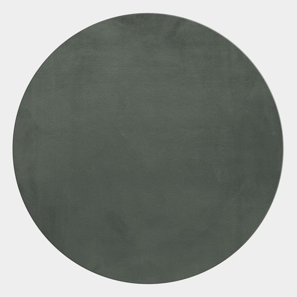 Matta - AYYILDIZ - 200x200 cm - Grön - Shaggy 20 mm - Baksida i bomull