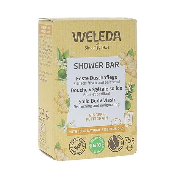 Weleda Duschbar Växtbaserad Solig Ingefära & Petitgrain Ekologisk 75g