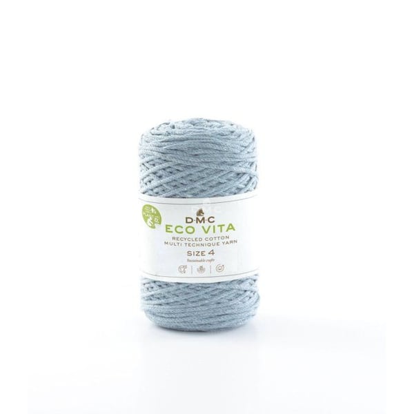 DMC - Återvunnen bomullstråd Eco Vita 4mm 250g Col. 07 blå